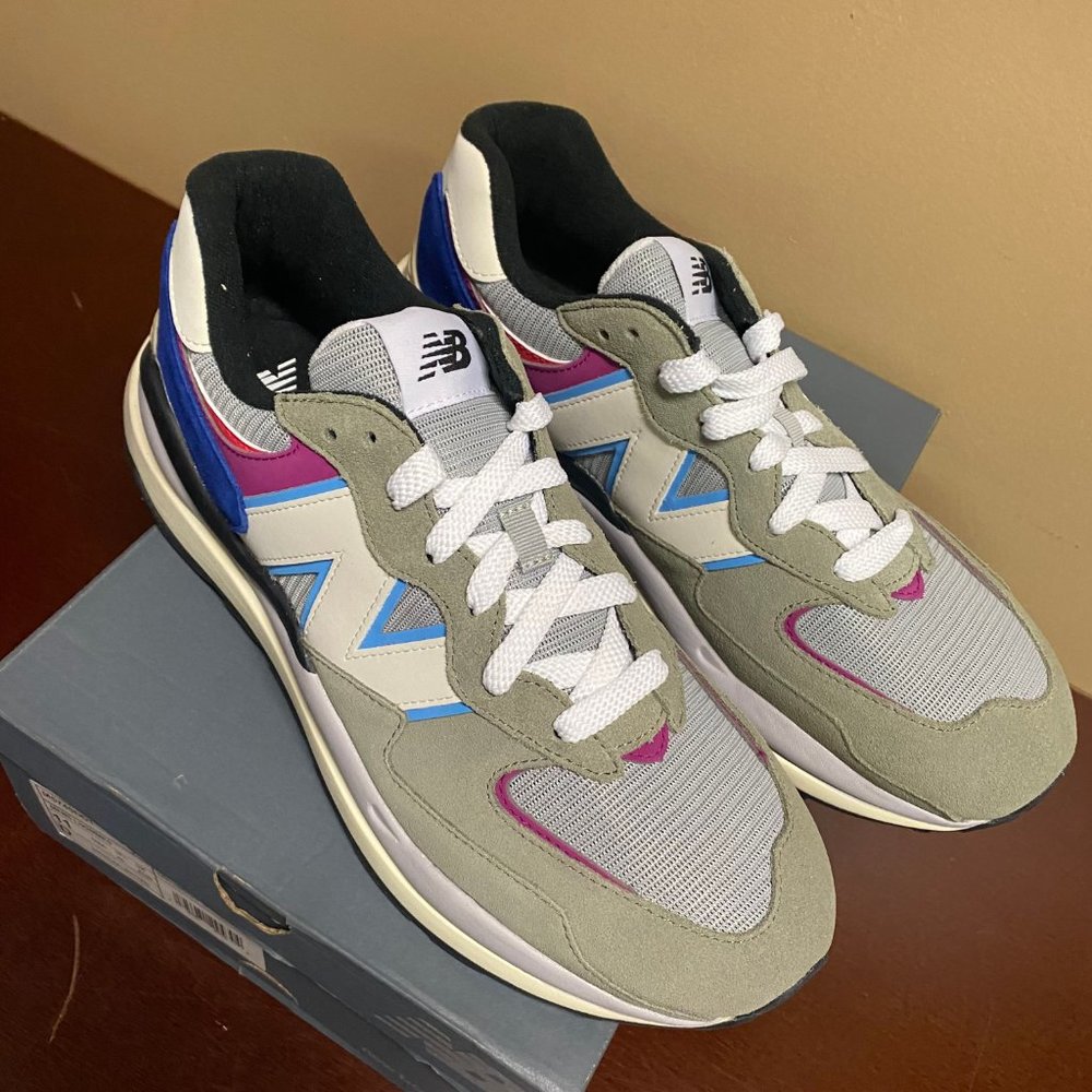New Balance Mens Gray 57/40 Suede Lace Up Athletic Running Shoes Size US 11 D - Picture 2 of 6
